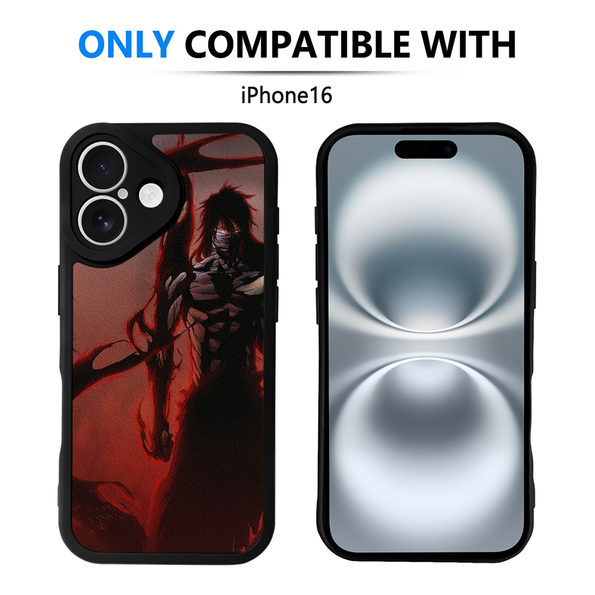 （画像用） ブリーチ BLEACH 【iPhone 16シリーズ対応】シリコンスマホケース（レザー調） 材質：シリコン